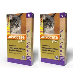2 Antipulgas Advocate Para Gatos De 4 A 8 Kg Combo 3 Pipetas