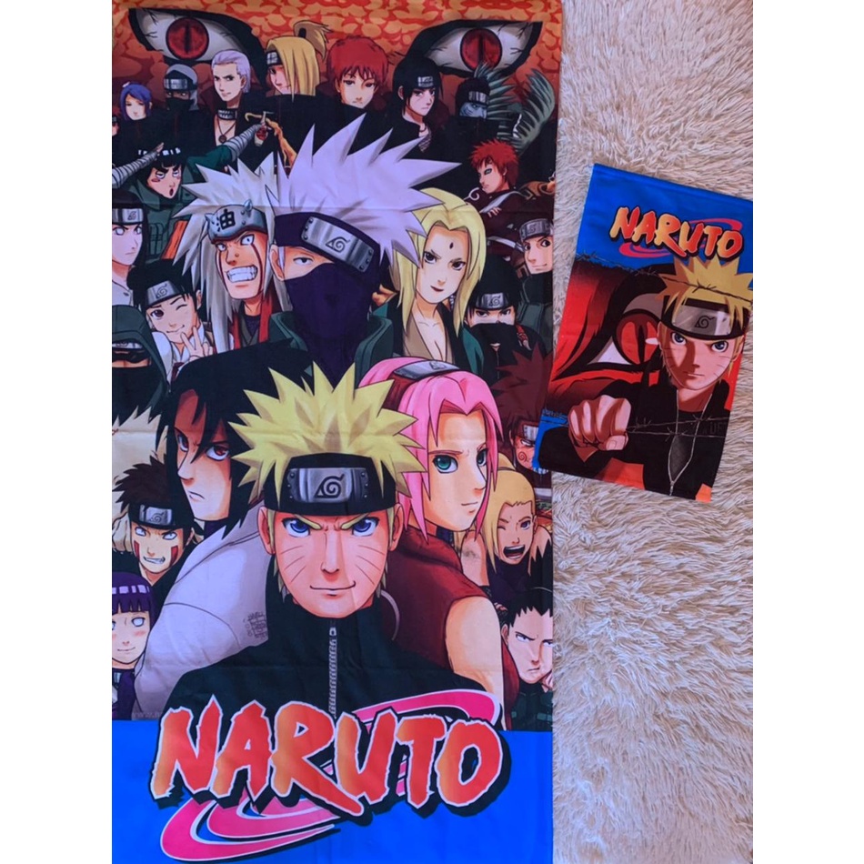 Kit 1 Toalha De Banho Naruto Turma + 1 Toalha De Rosto em Promoção na  Americanas