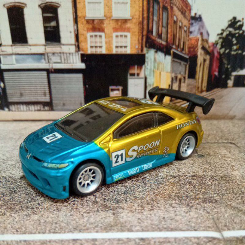 hot wheels Honda civic Si 2006 custom (pneus de borracha)
