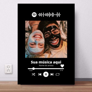 Placa Spotify Música do Casal Personalizada 2 - Namorados 56