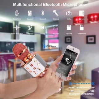 Microfone Portátil De Karaokê Sem Fio Bluetooth Ws-858---COR ALEATORIO em Oferta na Shopee
