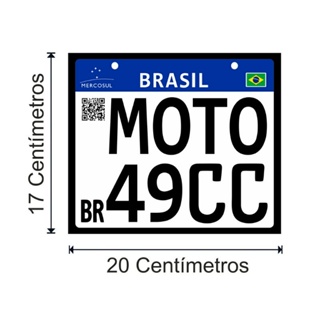 Placa de Bike Mercosul Escrita A Manobra Proibida - LBS BIKES