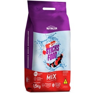 Ração P/ Carpas Nutricon Sticks Food Mix 1,5 Kg