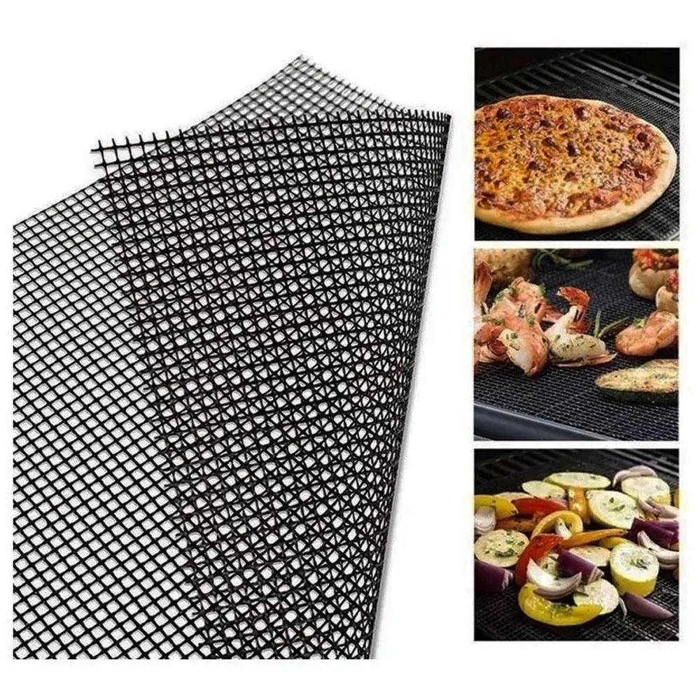Tela Tapete Grill Para Churrasqueira Forno Air Fryer Manta Antiaderente Fibra Flexível