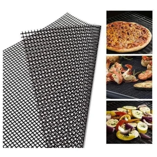 Tela Tapete Grill Para Churrasqueira Forno Air Fryer Manta Antiaderente Fibra Flexível