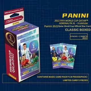2022 Panini Football Star Card Box Qatar Copa Do Mundo Futebol Messi Ronaldo Footballer Limitada Ventilador Caixa De Cartões De Coleção