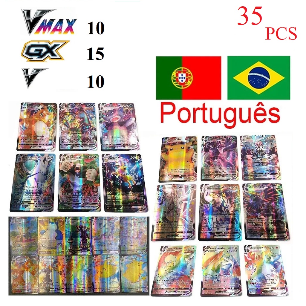 Lote Gyarados Vmax +54 Cartas Pokemon Vmax V Gx Em Português