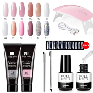 Kit Completo de Manicure Lâmpada UV Gel Gel de Unha Rápida Kit de Ferramentas para Unhas em Oferta na Shopee