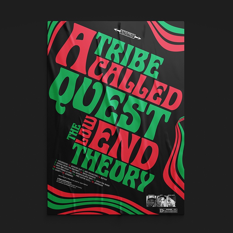 Poster A Tribe Called Quest - The Low End Theory / Tamanho A3