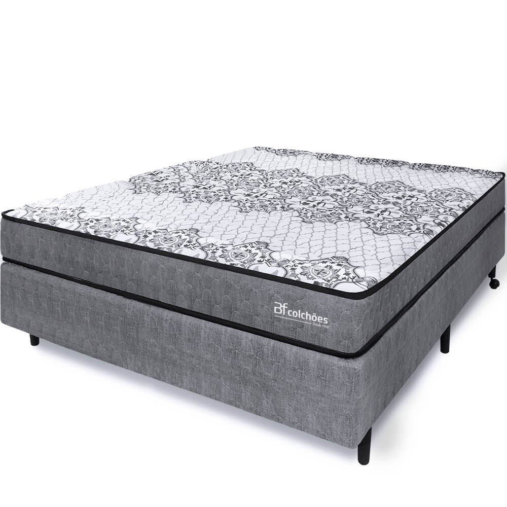 Cama Box Colchão Casal Ortopédico Sleep Extra Firme 138x188x51cm BF Colchões