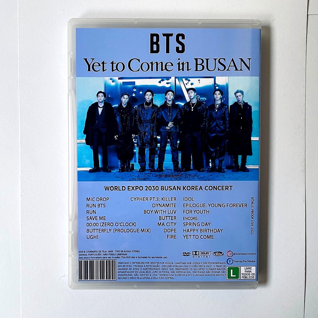 Dvd Bts Yet To Come Live In Busan 2022 World Expo 2030 Busan Korea