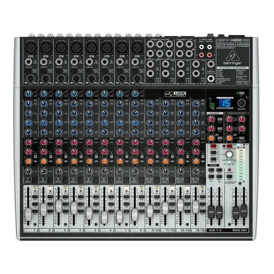 Mesa De Som Behringer Xenyx X2222 Usb C/efeitos Shopee Brasil