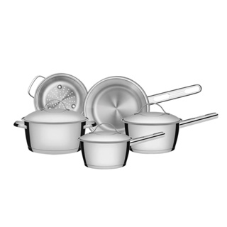 Conjunto De Panelas Em Aço Inox 5Pcs Linha Allegra - Tramontina