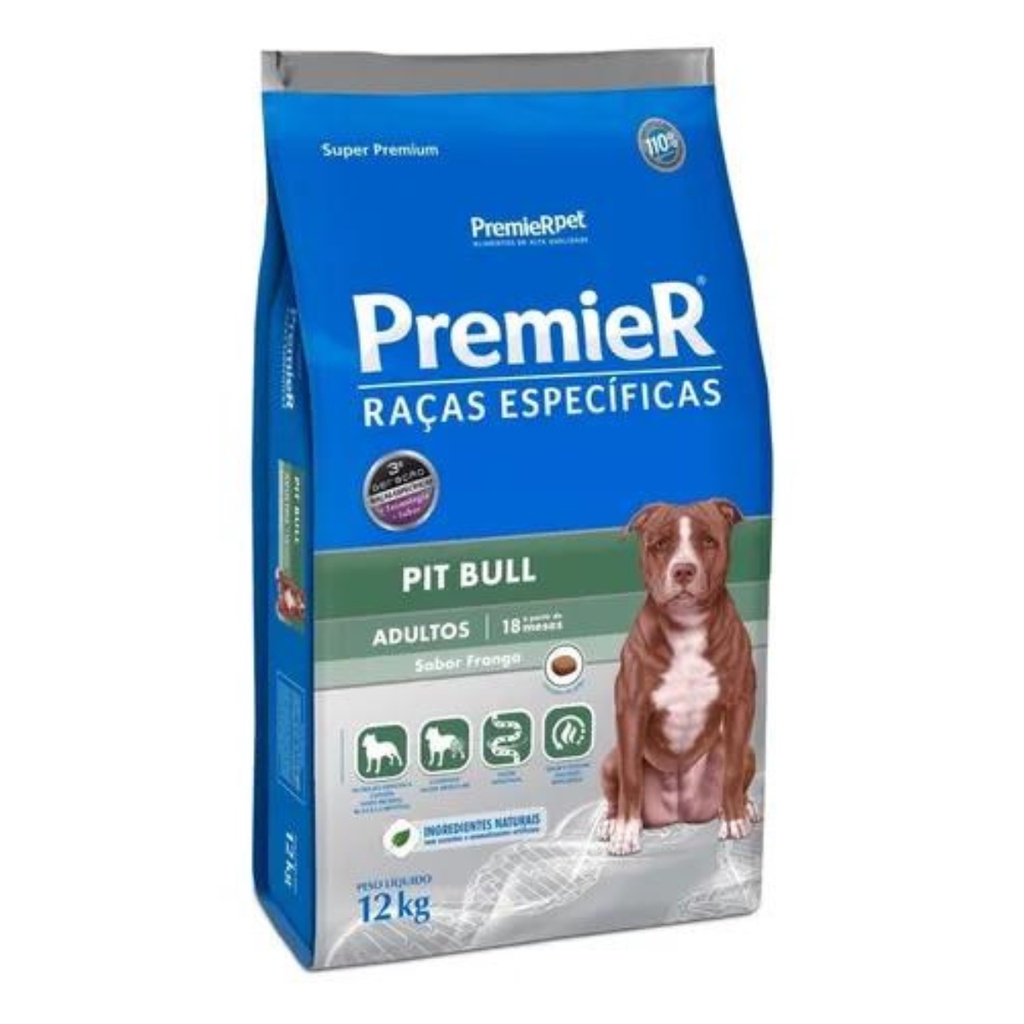 Ração Premier Raças Específica Pit Bull Adulto 12kg | Shopee Brasil