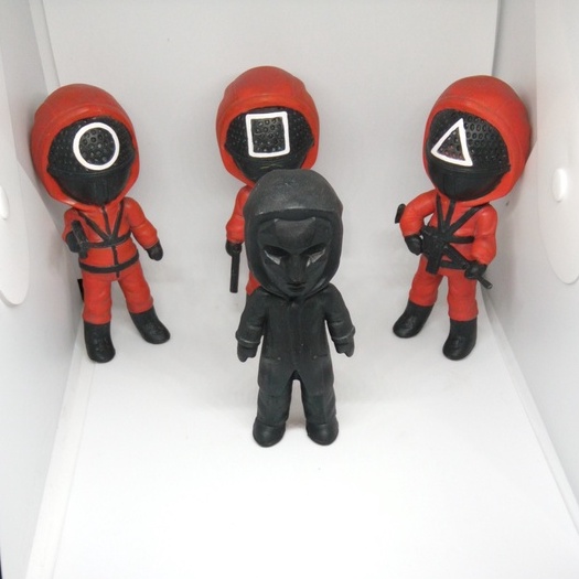 Round 6 - Squid Game - Chibis - miniaturas | Shopee Brasil