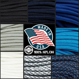 Corda Paracord 550 Diferentes Cores 4mm de diâmetro PRETO NAVY AZUL ROYAL CLARO SPEC ARTIC CINZA GRAFITE BRANCO ABYSS por metro