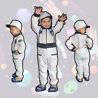 Fantasia Astronauta Infantil Nasa Luxo Unissex Pronta Entrega