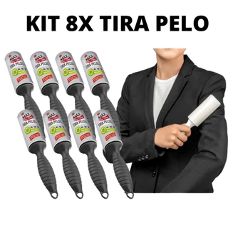 Kit Rolo Rolinho Tira Pelos e Cabelos de Roupas Reutilizável Super prático