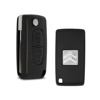 Chave Canivete Citroen C3, C4, Aircross, Xsara Picasso - Somente a Capa com Emblema, 2 Botões CE0536 em Oferta na Shopee