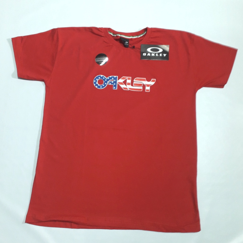 Camiseta Oakley Premium Skull Vermelho ref 455703-465