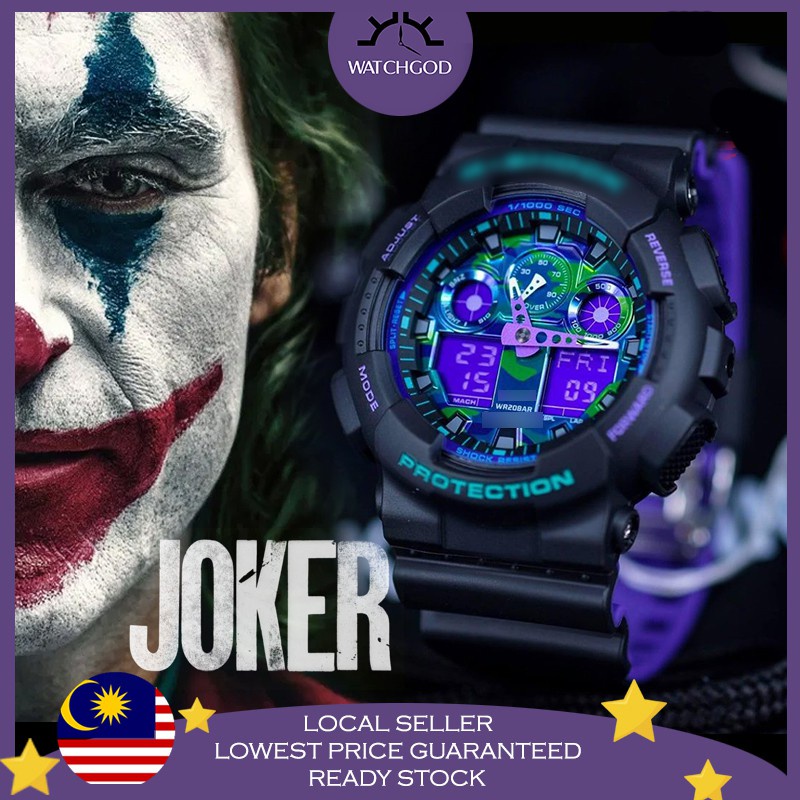 Casio G Shock sports JOKER GA 100 Rel gio Esportivobl 1A Sport Men