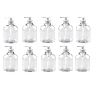 Kit 10 Saboneteira Plástica P/ Álcool Gel Pump 340ml