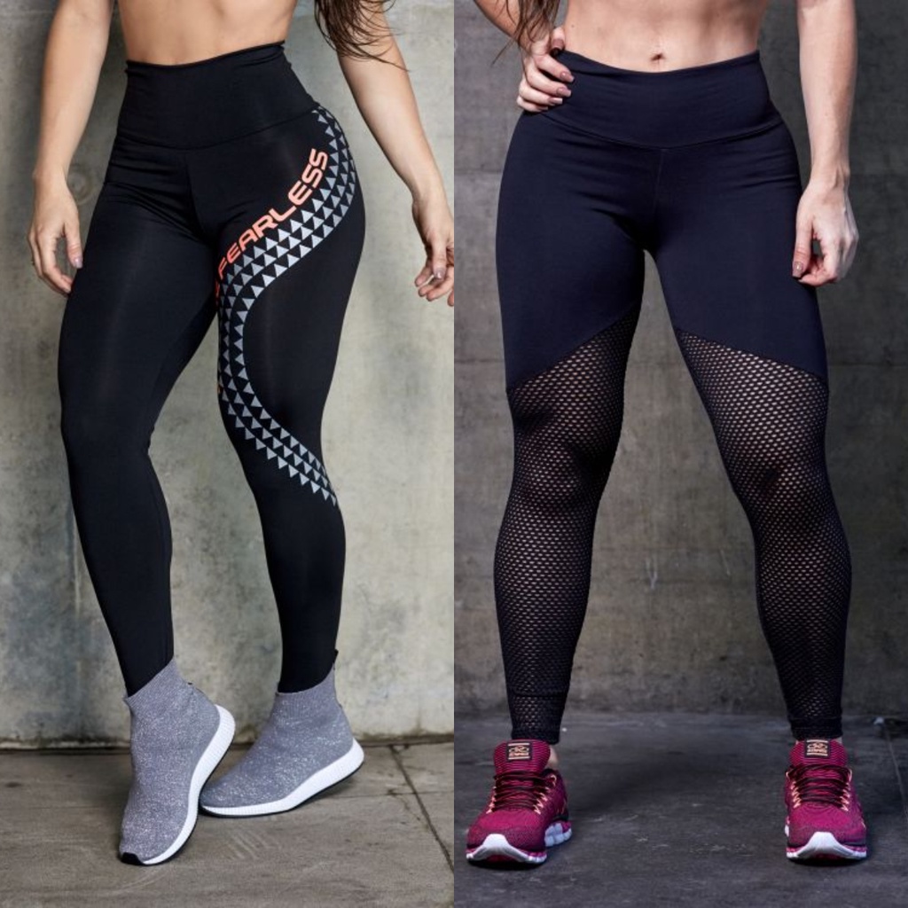 Fitness, Moda Fitness - Body de Academia - Calça Legging