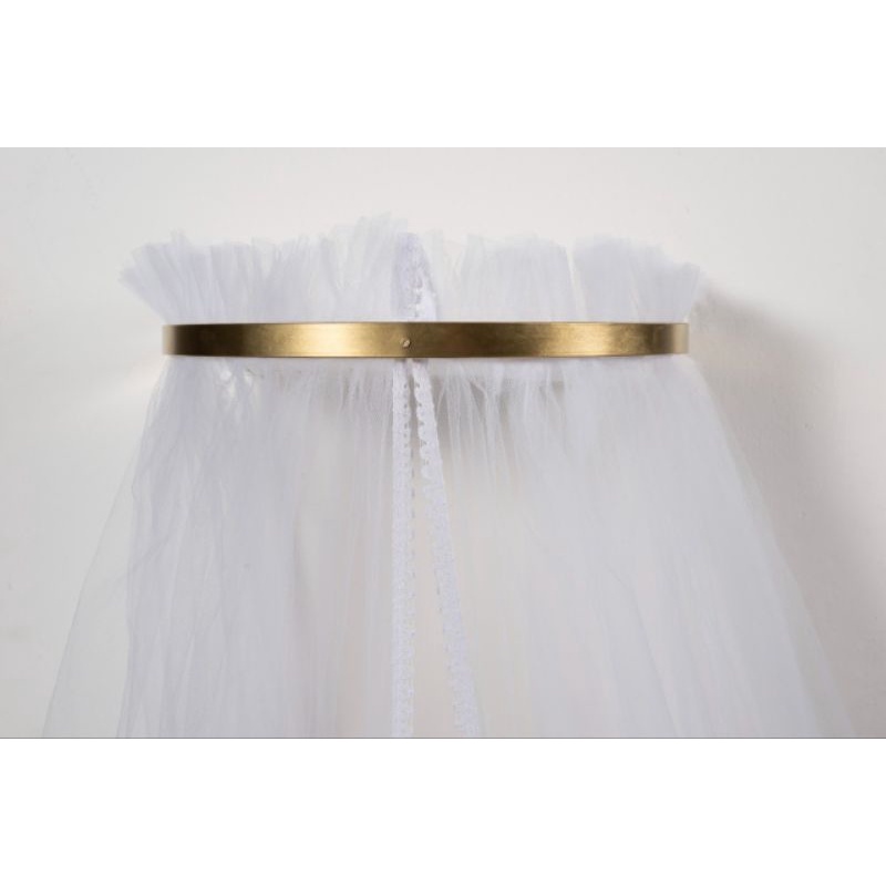 Kit Dossel de parede liso Dourado berço americano