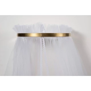 Kit Dossel de parede liso Dourado berço americano