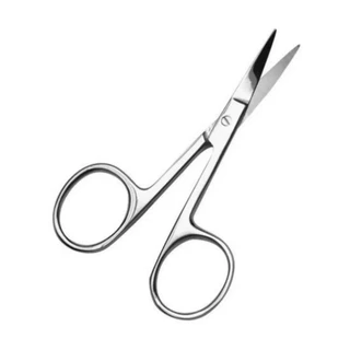 Tesoura Tesourinha Cortar Unha Sobrancelha Cílios Cortador p/ Unhas bebes sem ponta em Oferta na Shopee