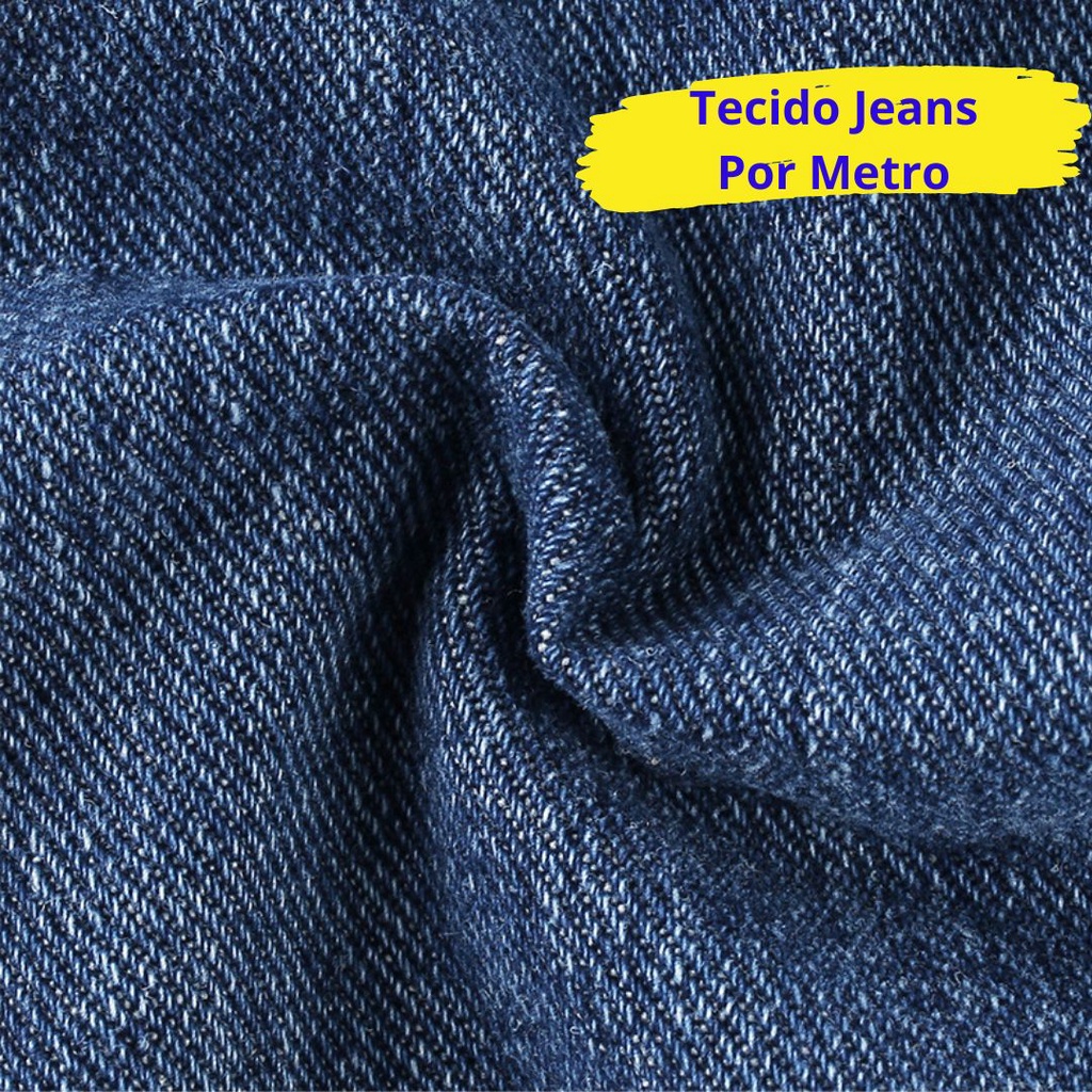 Tecido Jeans Grosso Metro 100% Algodão 1,70 Largura Pesado