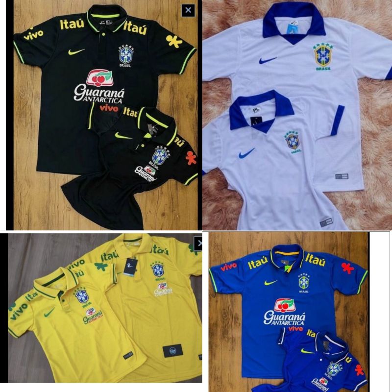 Kit 2 Camiseta Brasil Feminina Copa do mundo 2022 Elite
