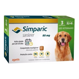 Combo 10 Simparic 80 Mg 30 Comprimidos Promo Atacado