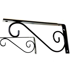 Mão Francesa Decorativa Cantoneira Colonial Cor: Preta 24x12 ( Valor Unitario!)
