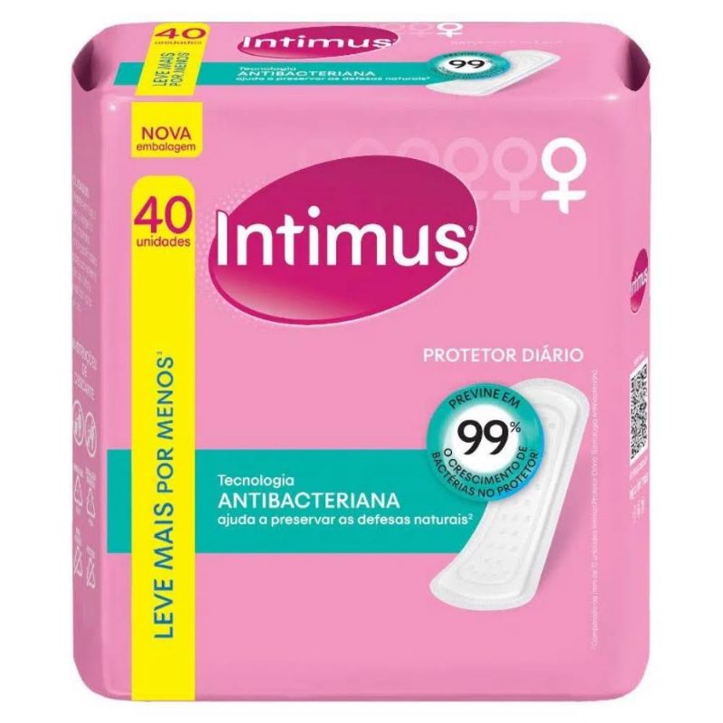 Intimus Protetor Diario C/ 40 Uni (a Escolher) - Escorrega o Preço