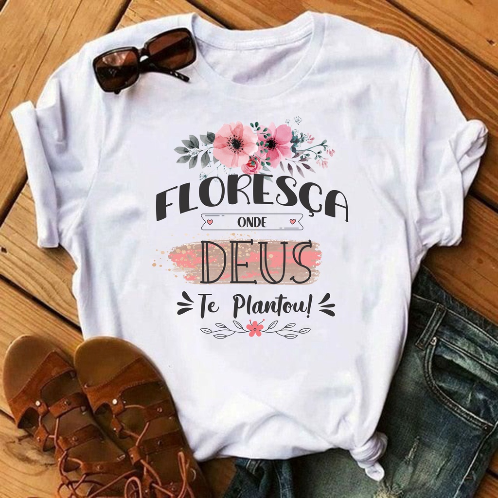 Camiseta Feminina Blusas Evangelicas Personalizadas Femininas