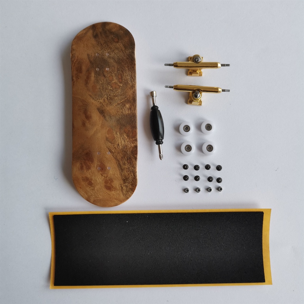 34mm fingerboard completos profissional skate de dedo de madeira rodas CNC com rolamentos