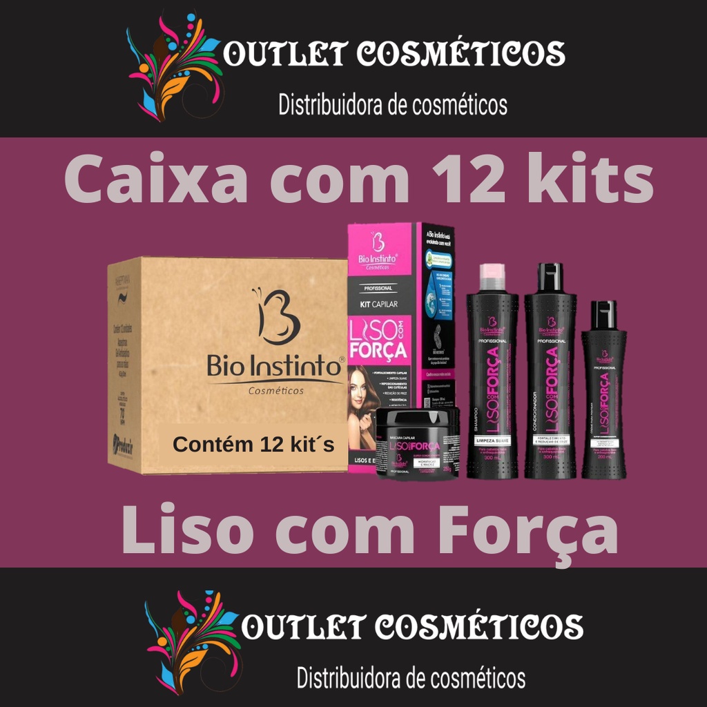 Bio Instinto Liso com Força - Kit para Cabelos Lisos e