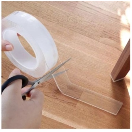 Fita Magica Dupla Face Super Forte Lavável Gel Auto Colante