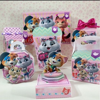 kit personalizado infantil 44 gatos menina ( combo de 5pçs por modelo)