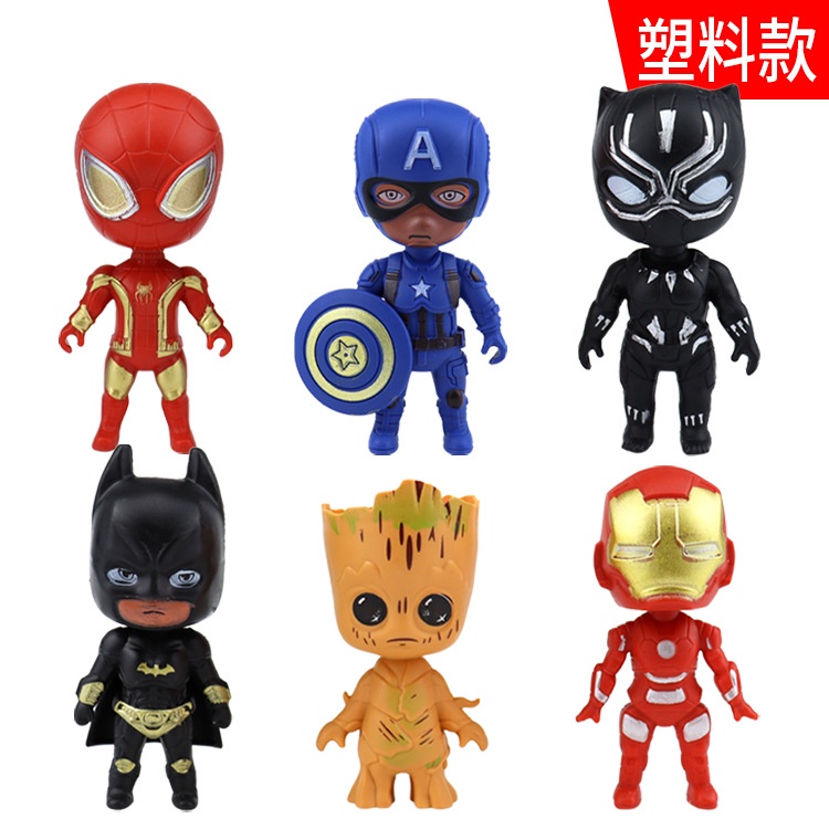 Marvel Hero 8CM Vingadores Conjunto De Bonecas Homem-Aranha