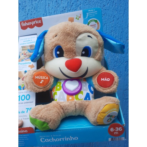 Cachorrinho Fisher Price Aprender e Brincar | Shopee Brasil