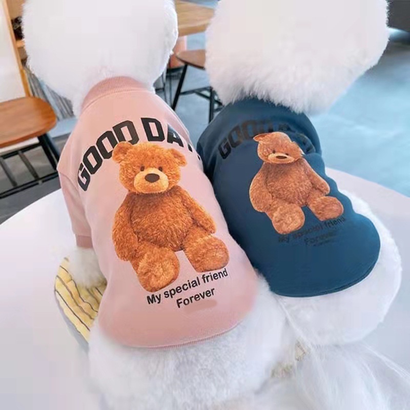 Roupa de cachorro de cachorro de urso de estimação bonita