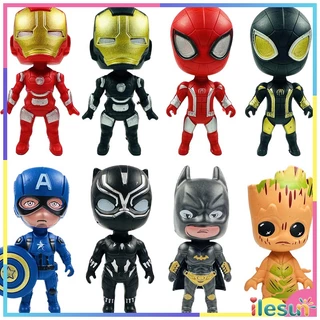 Marvel Heroes Vingadores Conjunto Doll Toy Iron Man Homem Aranha Batman