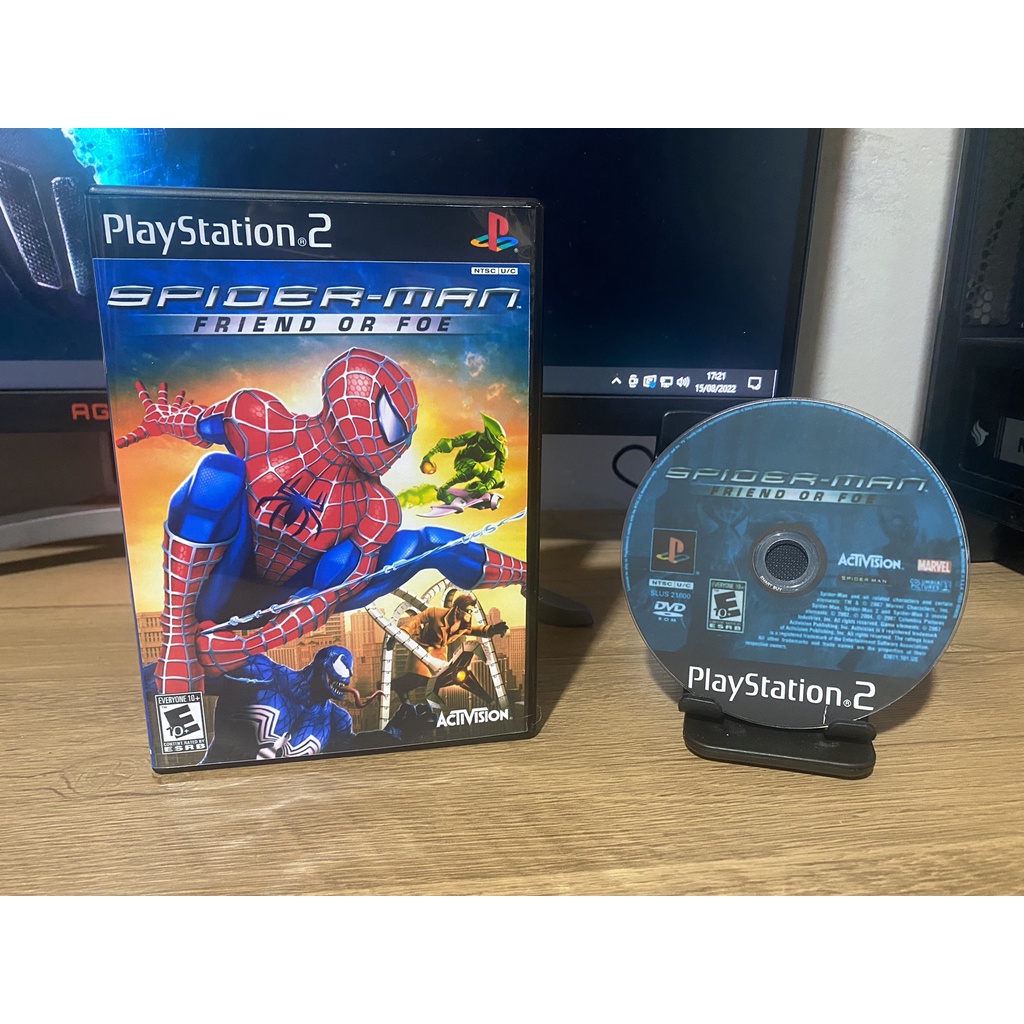 SpiderMan Friend or Foe jogo playstation ps2 + fini - Escorrega o Preço