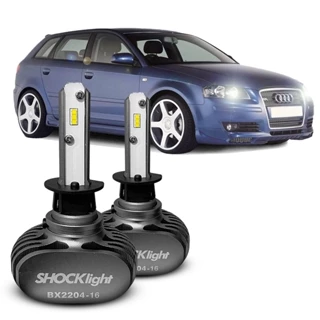 Ultra Led Shocklight 10.000 Lumens 6000k  Audi A3 Farol Alto