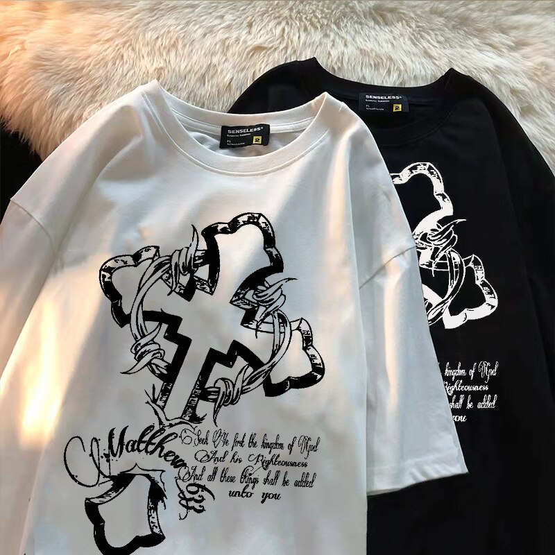 Núcleo Do Vintage Y2k Yk2 T Shirts Homens Cyber Gótico Camisa Top Colheita  De Fadas Acessórios Roupas De Bebê Menino Grunge Camiseta Marrom Mujer