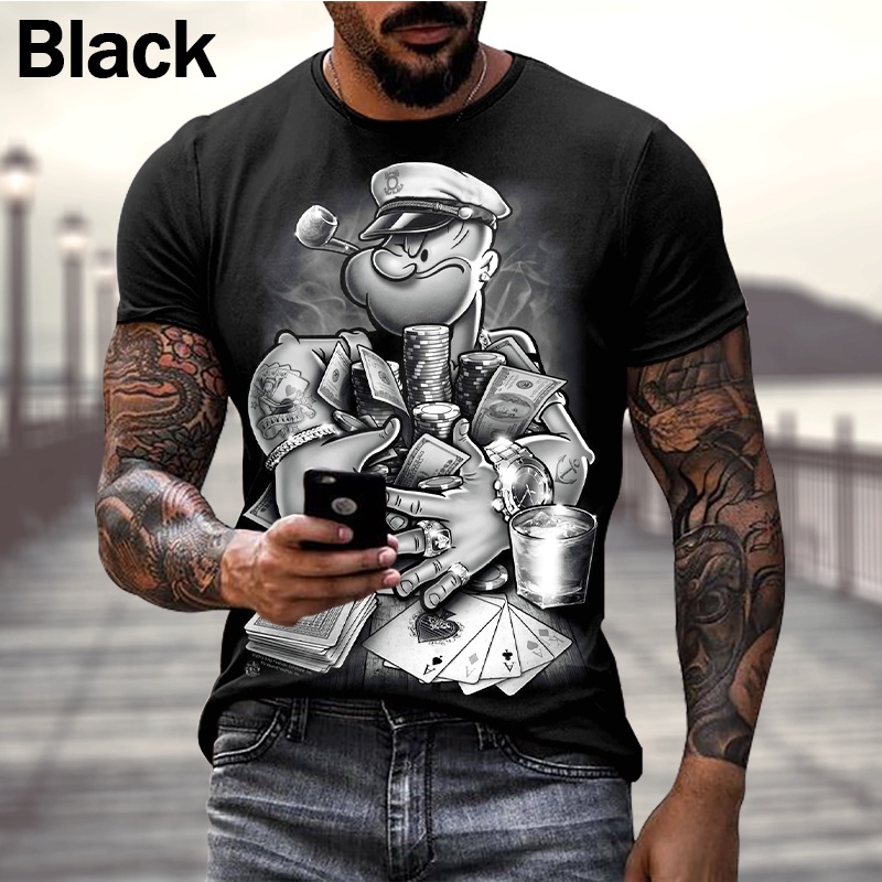 Camiseta de gola redonda para homens e mulheres, camiseta para