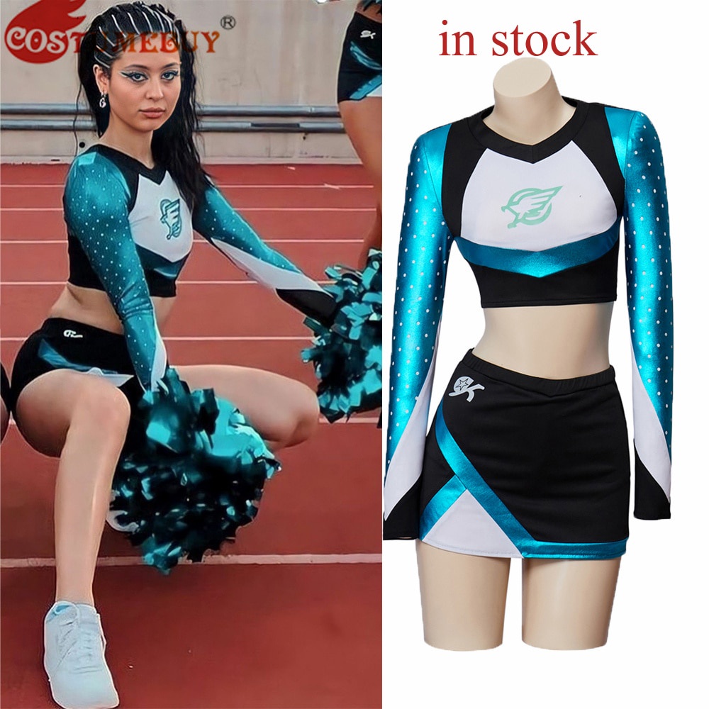 Euphoria Cheerleader Uniforme Maddy Outfit Top Com Mini Saia Conjunto  Escolar Garotas Fato Musical Equipe Esportes | Shopee Brasil