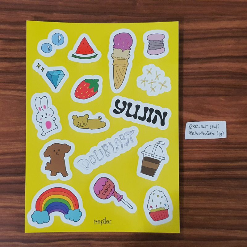 Stickers Yujin Adesivos Kep1er Doublast | Shopee Brasil